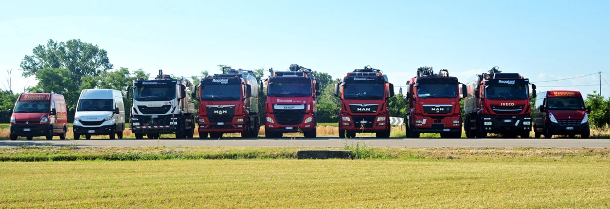 Tutti i camion da lavoro di Reggiani Spurghi